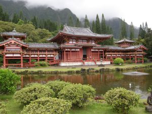 Byodo-In Buddhist temple.