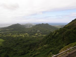 View from Nu-uanu Pali lookout.