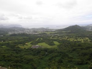 View from Nu-uanu Pali lookout.