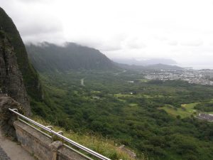 View from Nu-uanu Pali lookout.